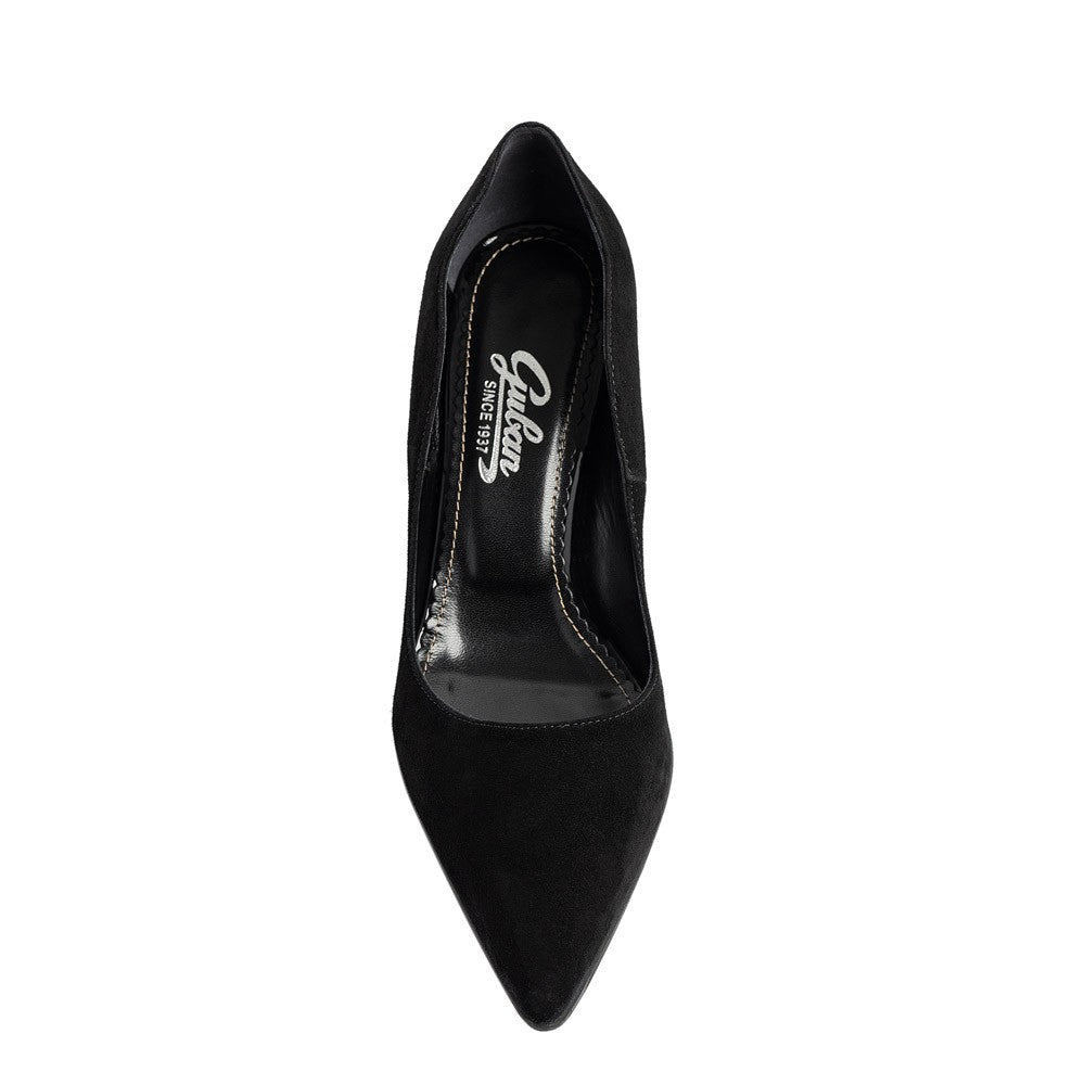 Pantofi dama Guvan model 1531 piele velur negru