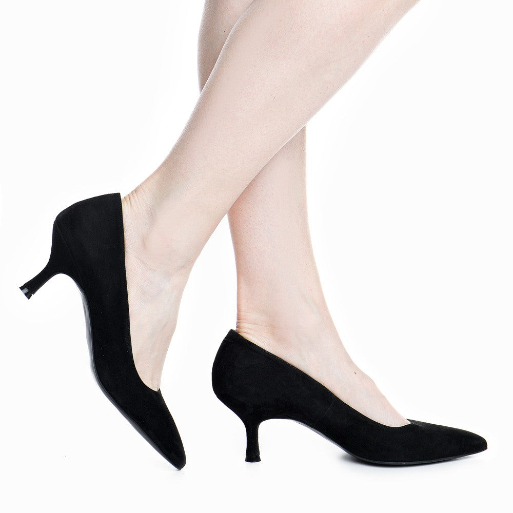 Pantofi dama Guvan model 1414 velur negru