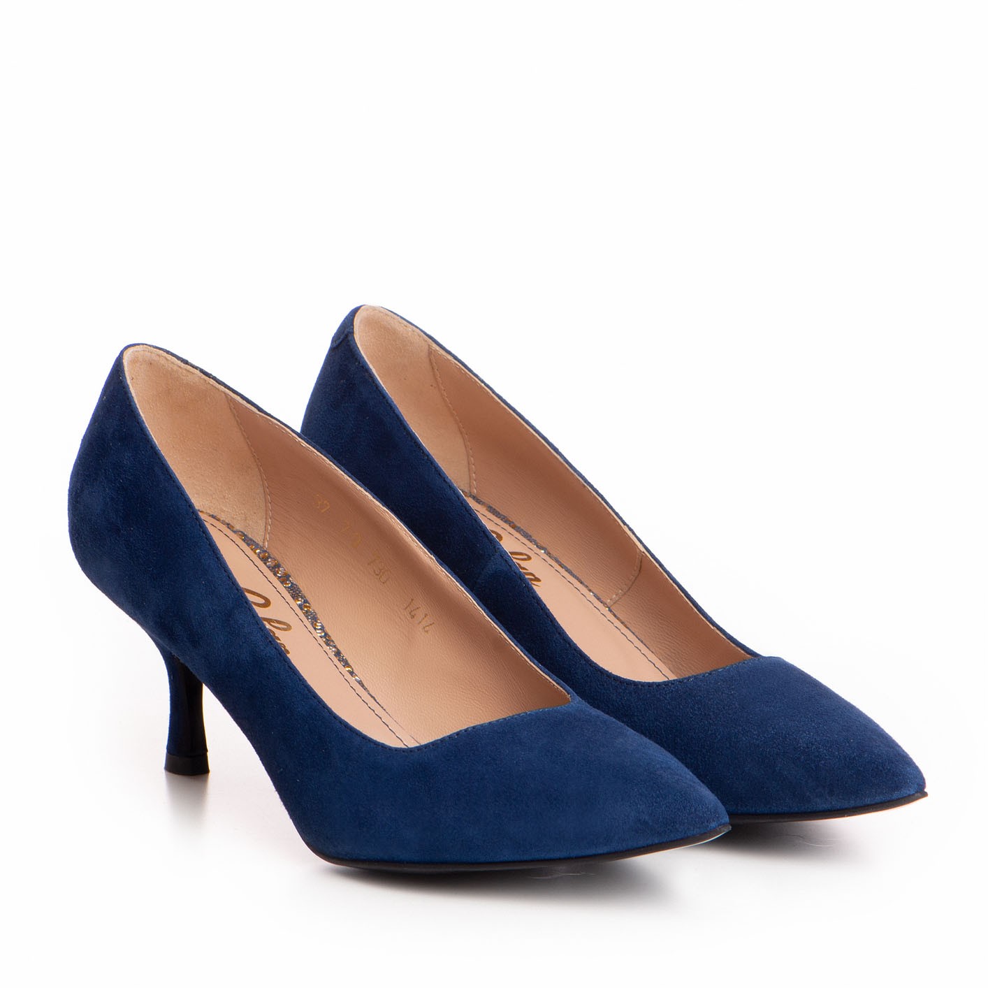 Pantofi dama Guvan model 1414 velur albastru