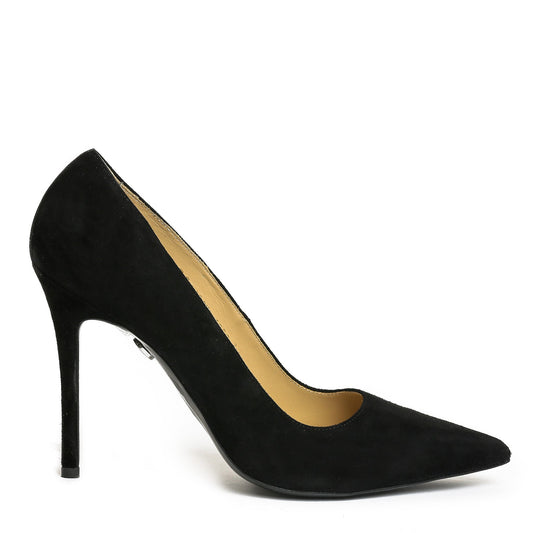 Pantofi dama Guvan model 1256 piele velur negru