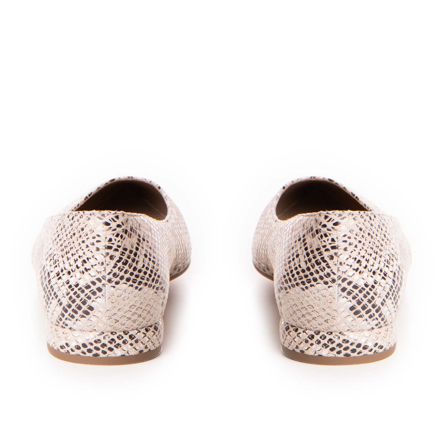 Balerini Guvan model 3628 piele naturala velur animal print bej