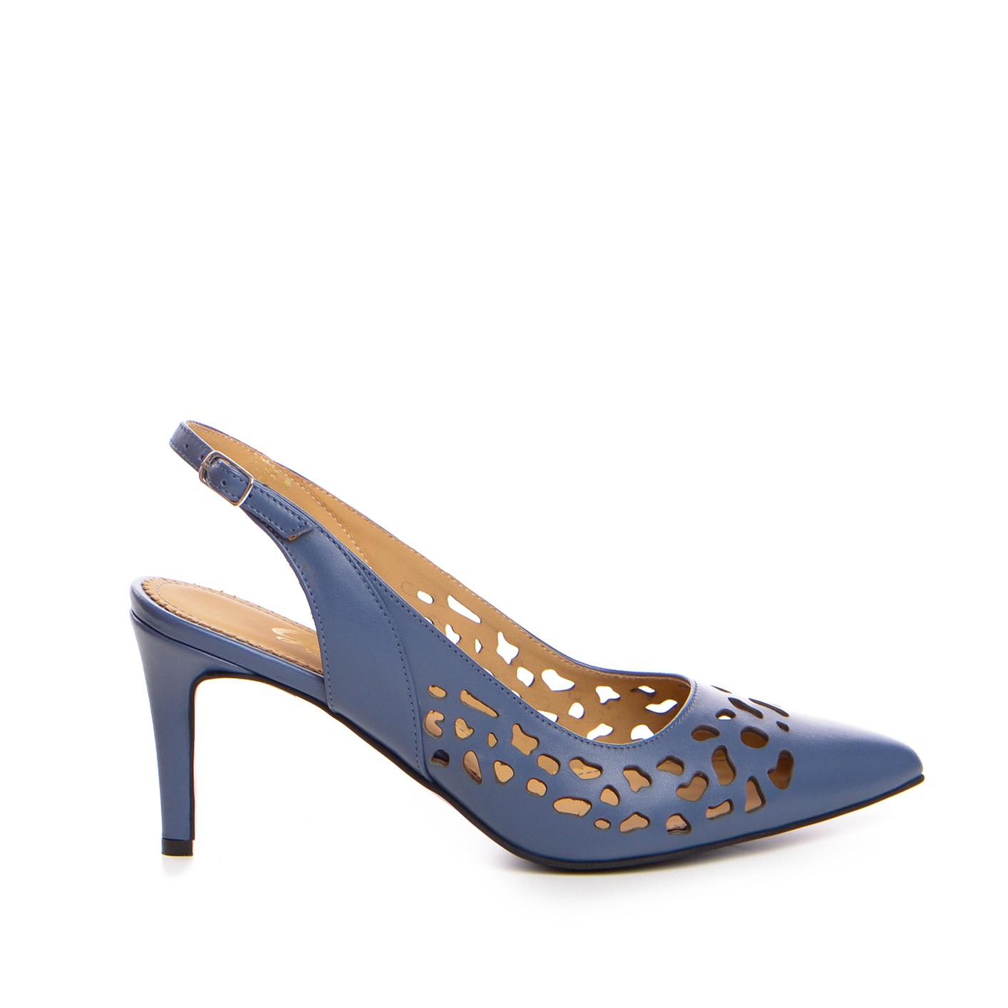 Pantofi dama Guvan model 1216 piele nappa albastru