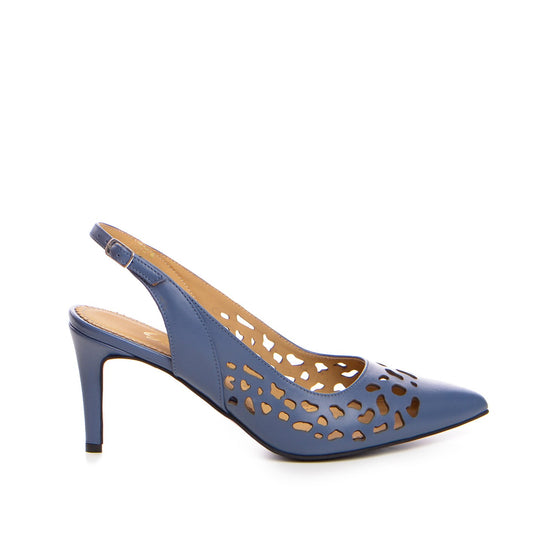 Pantofi dama Guvan model 1216 piele nappa albastru