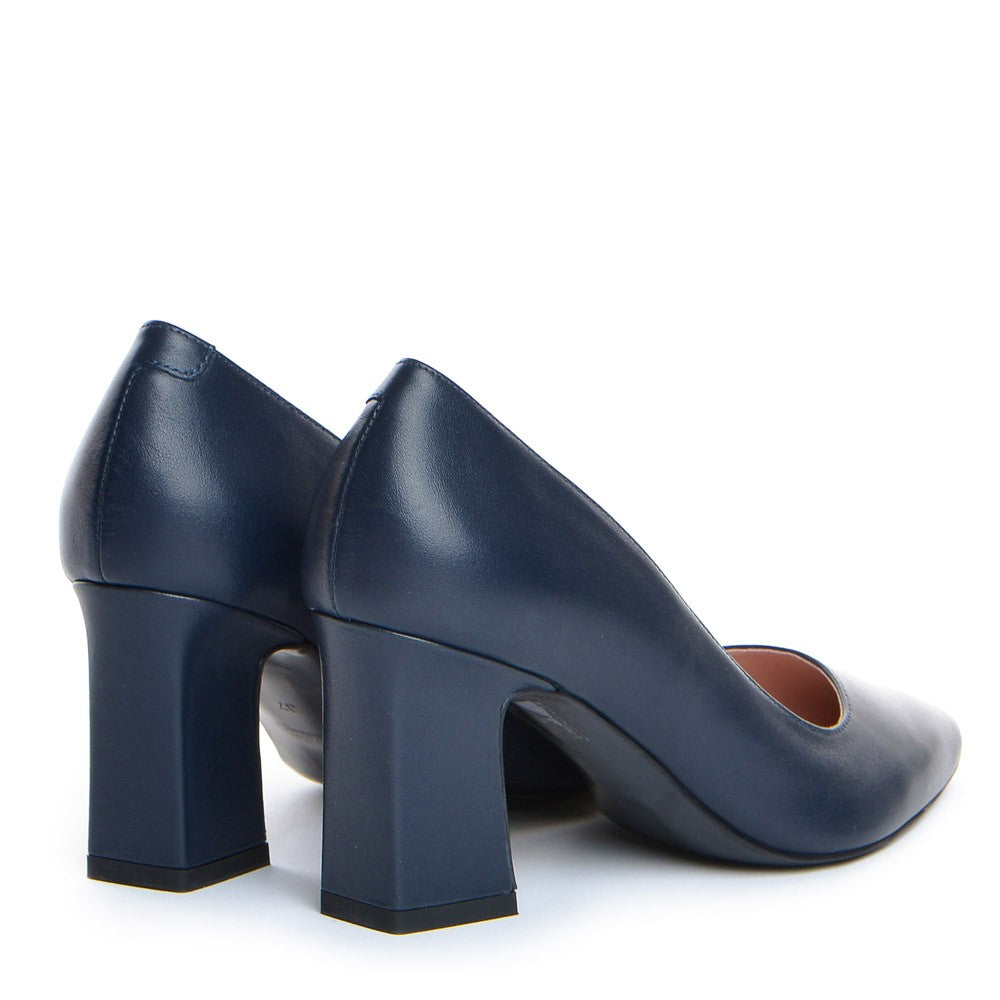 Pantofi dama Guvan model 1352 nappa bleumarin
