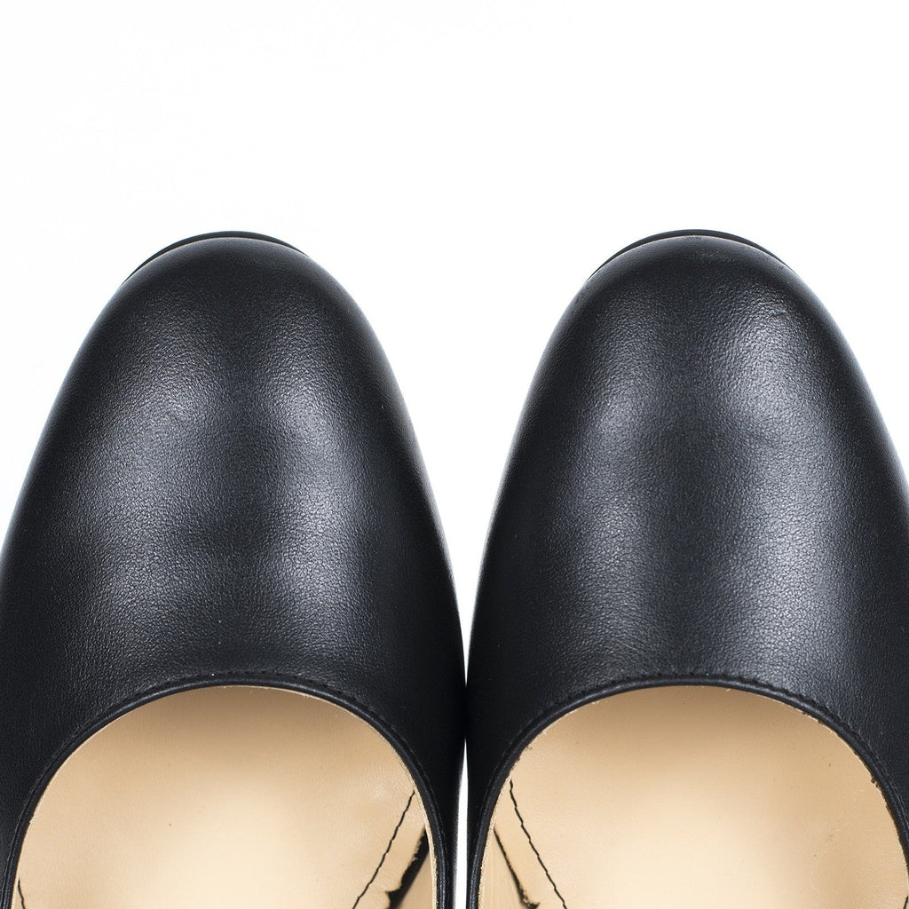 Pantofi dama Guvan model 3475 piele nappa negru/sarpe negru