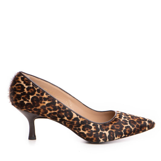 Pantofi dama Guvan model 1414 piele ponei/nappa maro