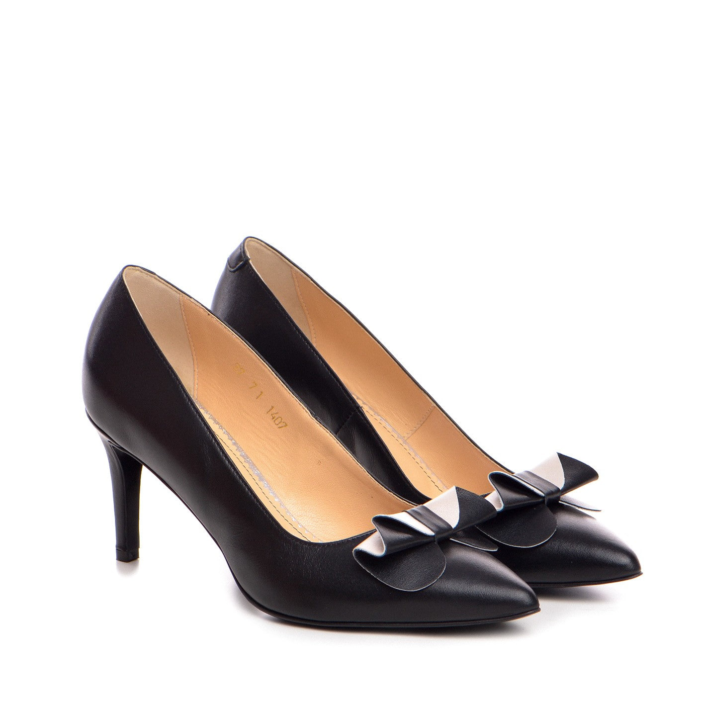 Pantofi dama Guvan model 1407 piele nappa negru