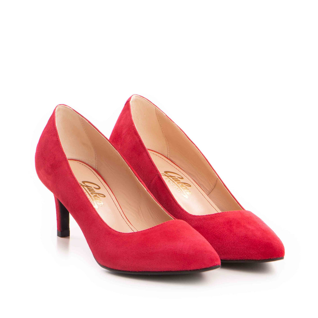 Pantofi dama Guvan model 3514 piele velur magenta