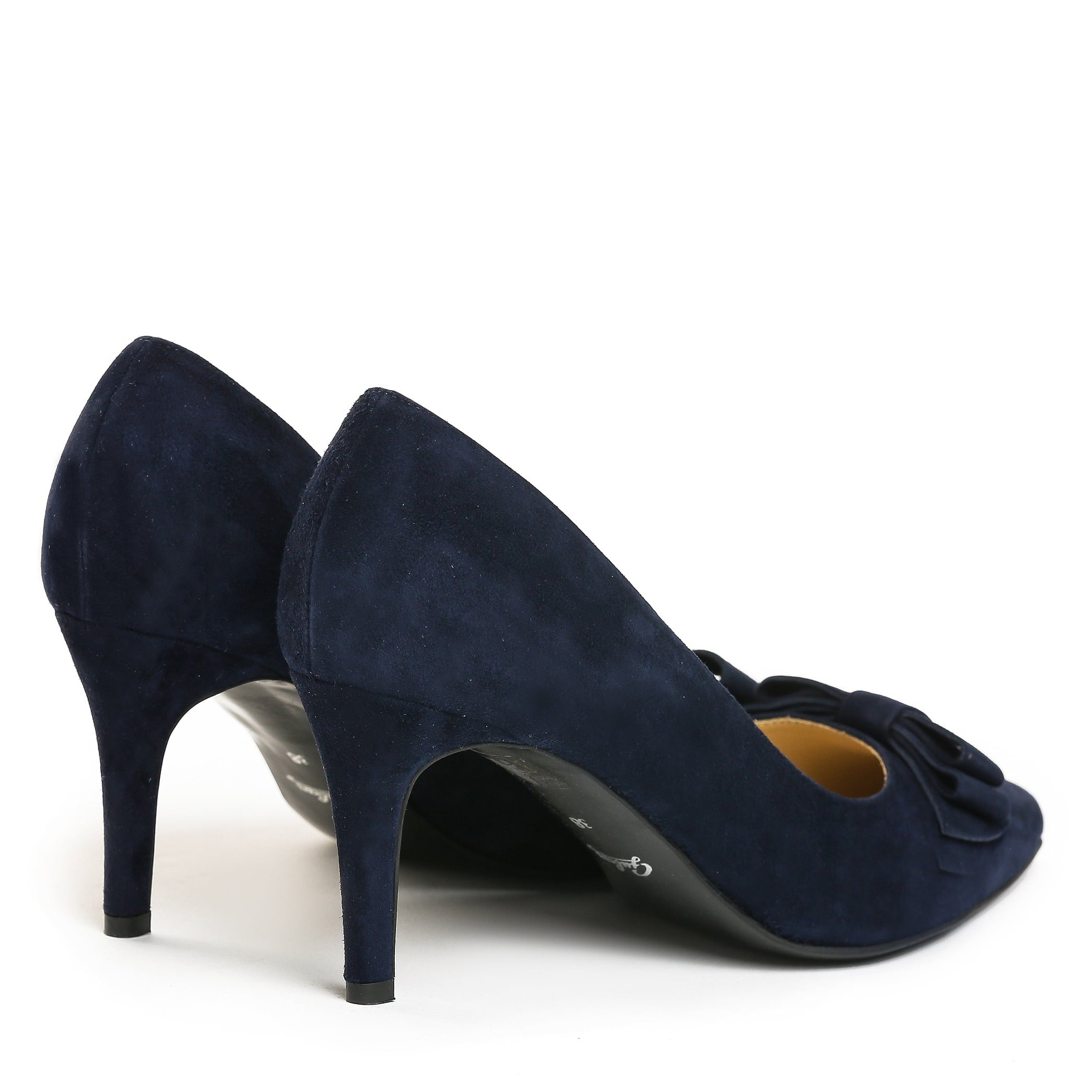 Pantofi dama Guvan model 1257 piele velur bleumarin