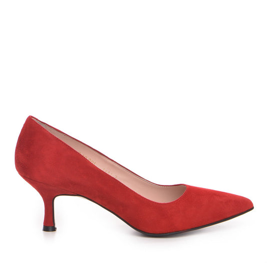 Pantofi dama Guvan model 1414 velur rosu