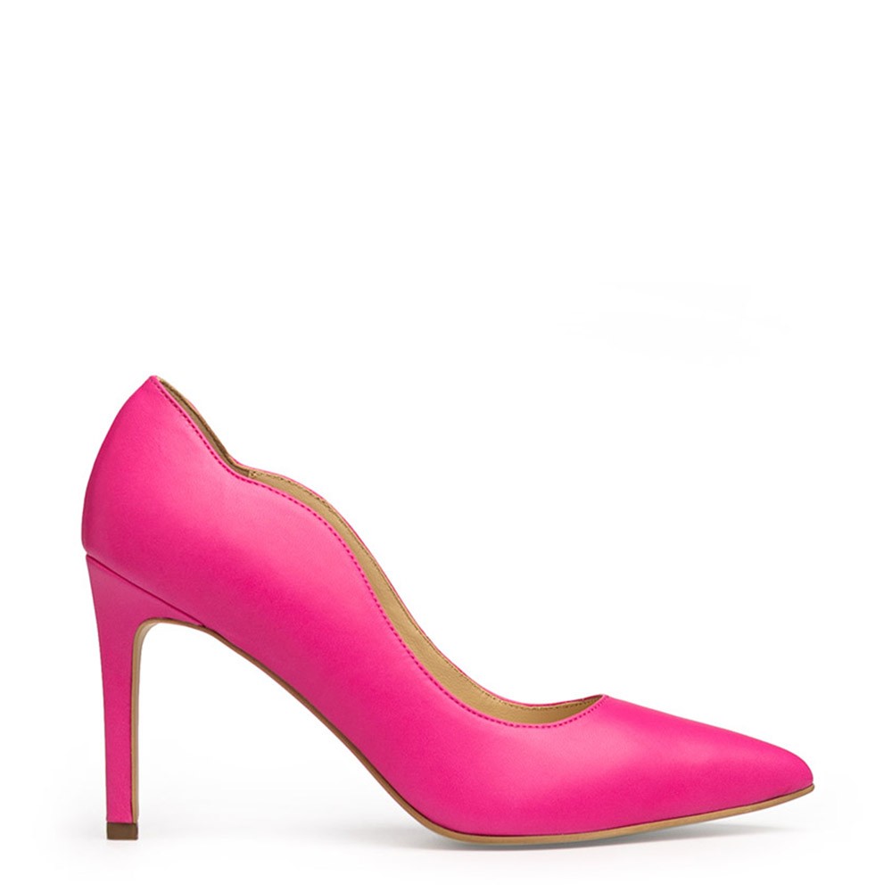 Pantofi dama Guvan model 1345 nappa fuxia