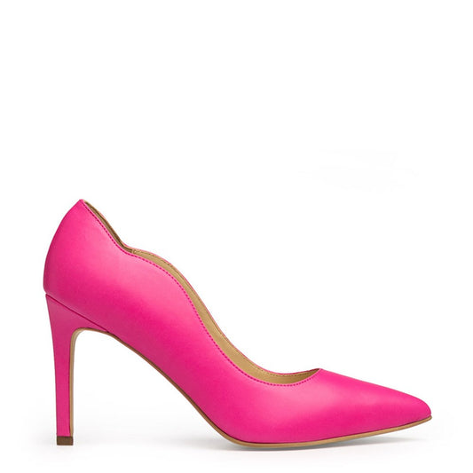 Pantofi dama Guvan model 1345 nappa fuxia