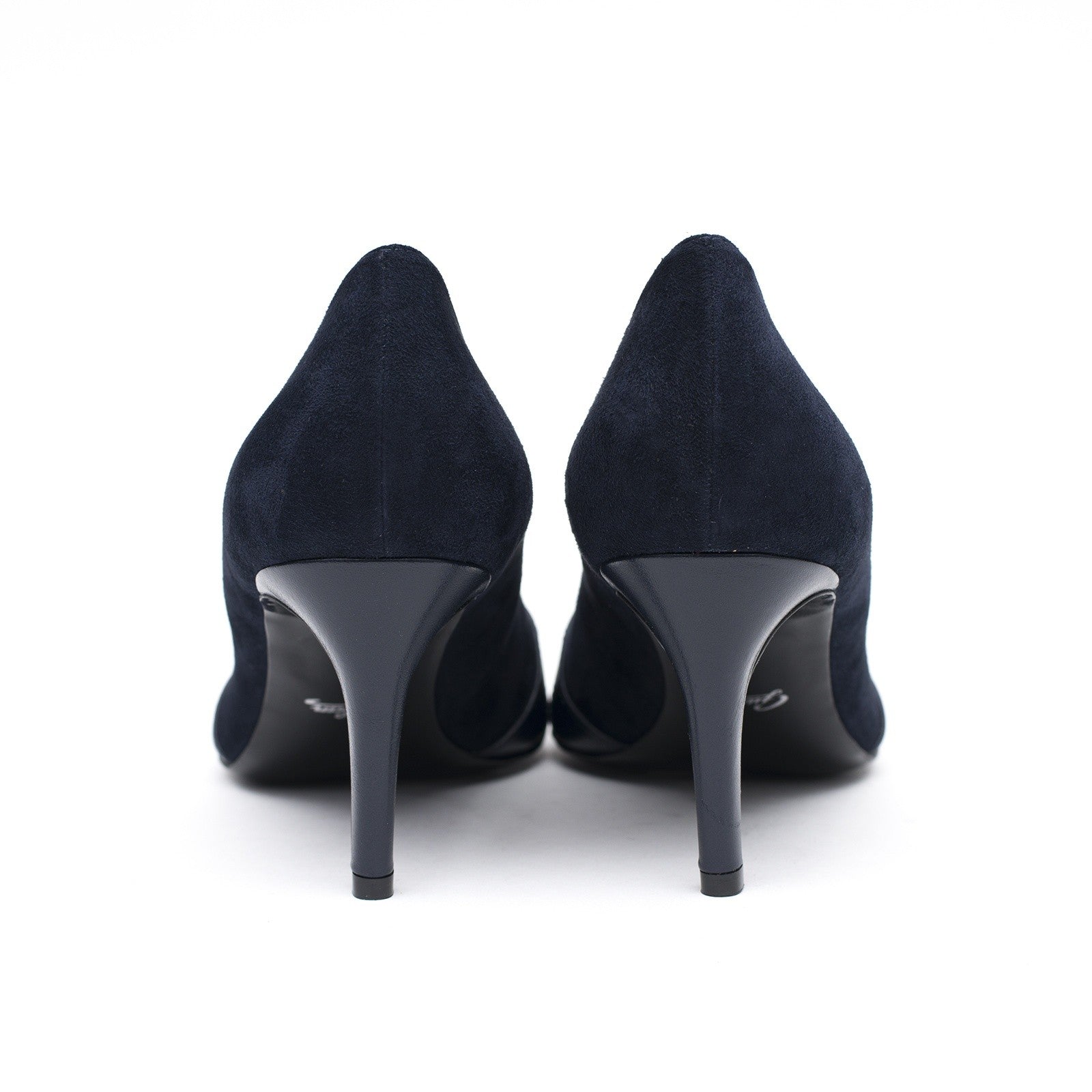 Pantofi dama Guvan model 1253 velur bleumarin/nappa bleumarin