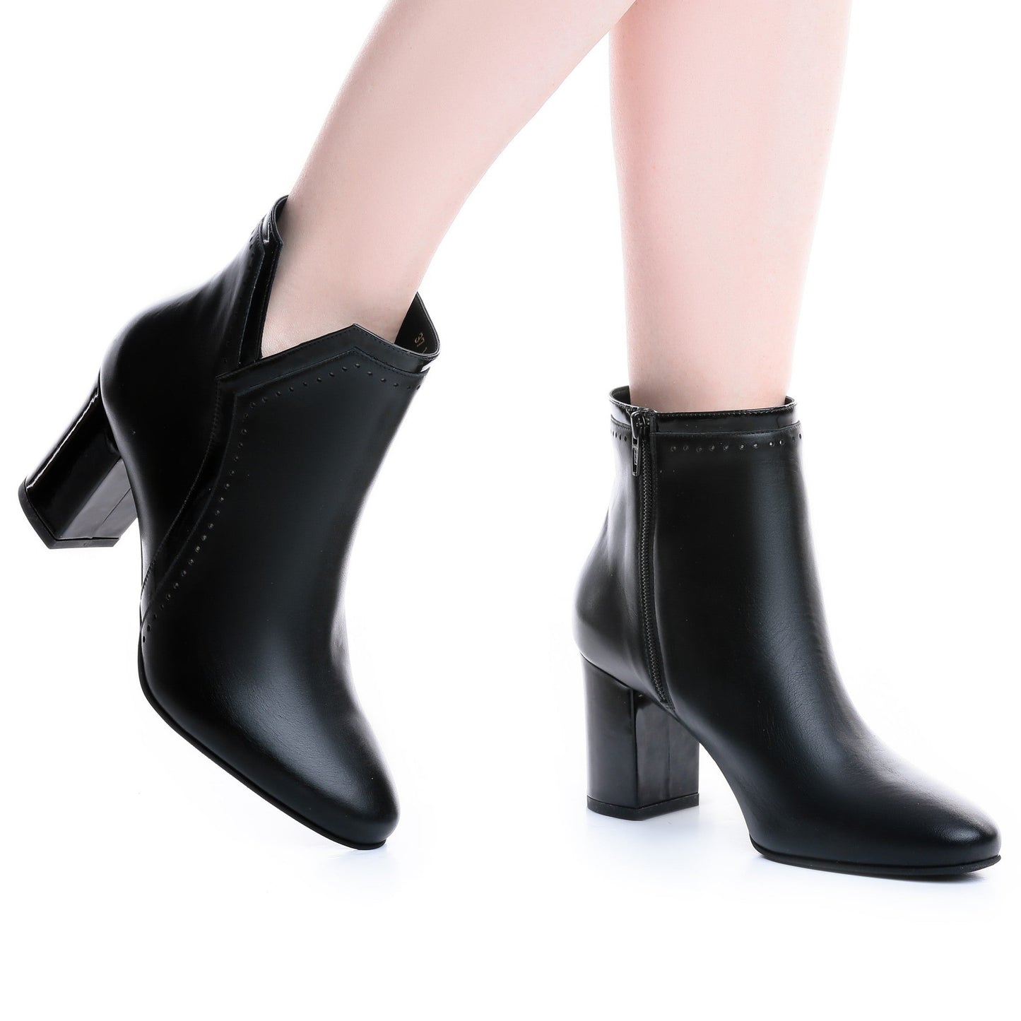 Botine dama Guvan model 3522 nappa negru