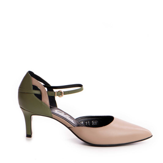 Pantofi dama Guvan model 3661 nappa kaki - nappa vision