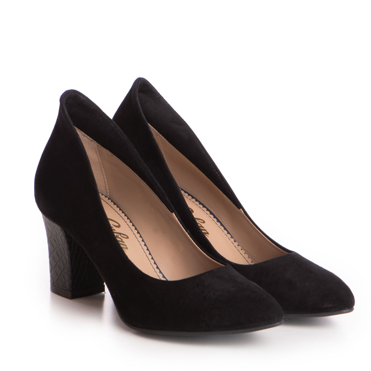 Pantofi dama Guvan 3279 piele velur negru
