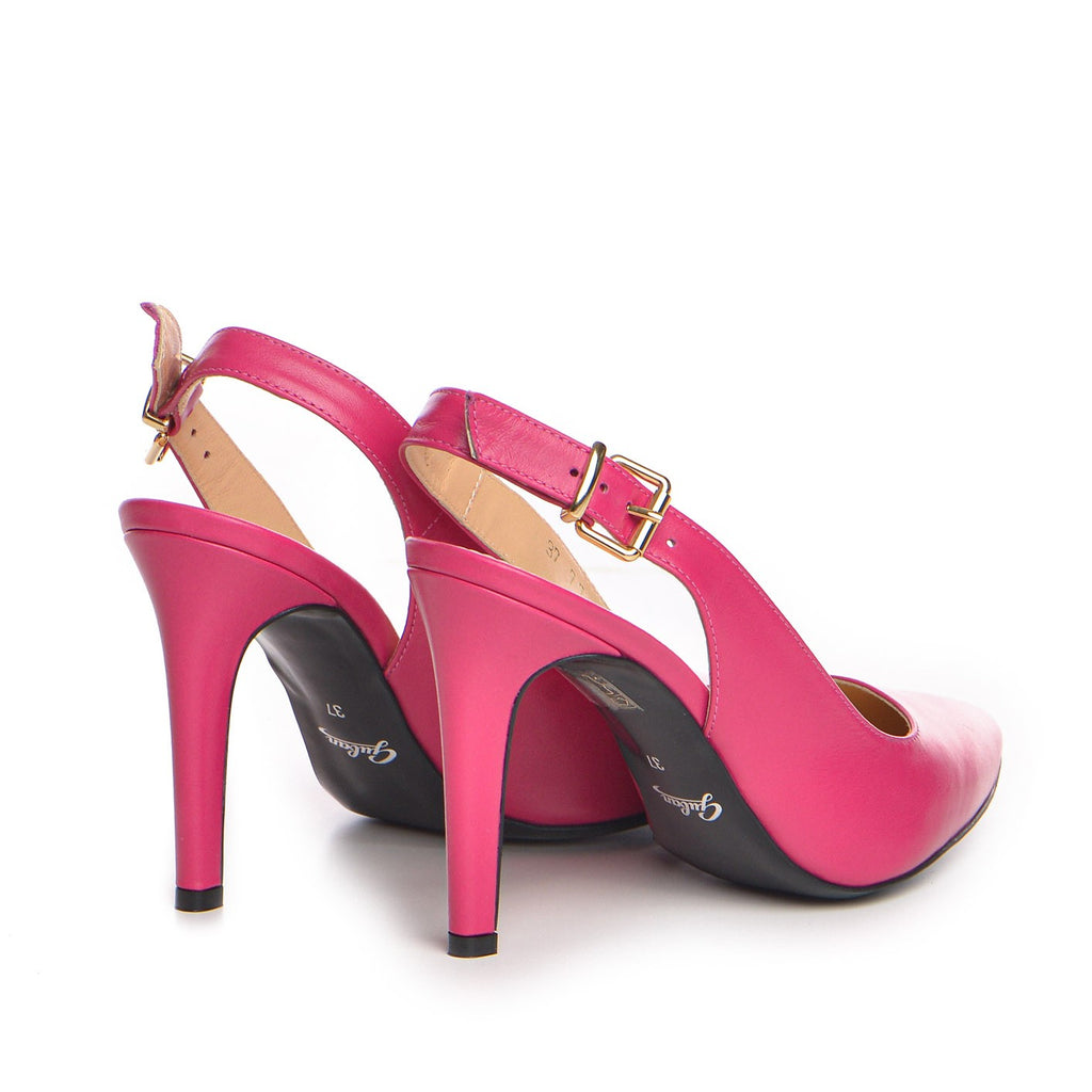 Pantofi dama Guvan model 1422 nappa magenta