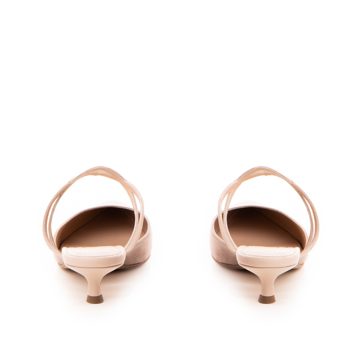 Saboti dama Guvan model 1490 piele nappa velur bej/nappa roz-nude