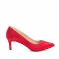 Pantofi dama Guvan model 3514 piele velur magenta