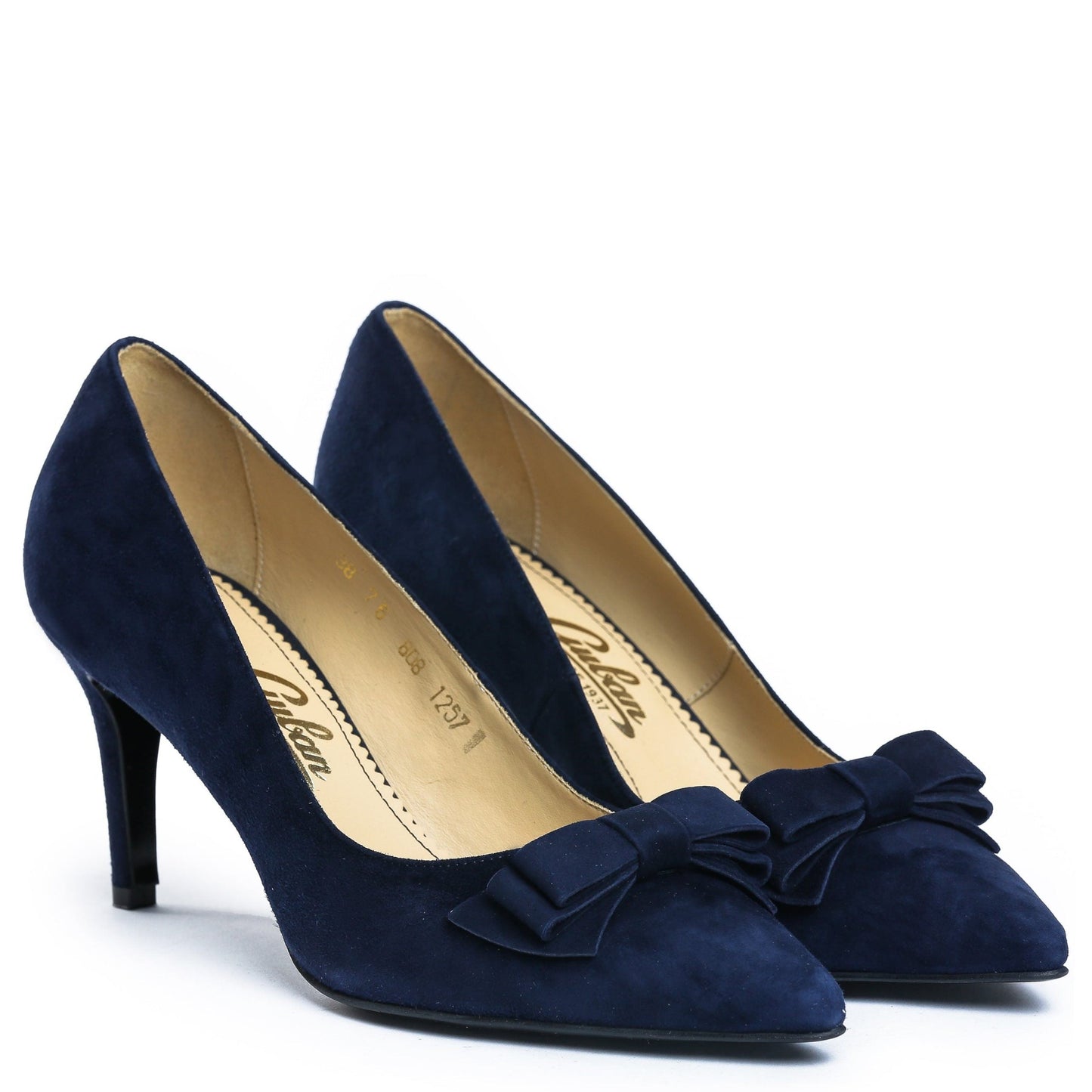 Pantofi dama Guvan model 1257 piele velur bleumarin