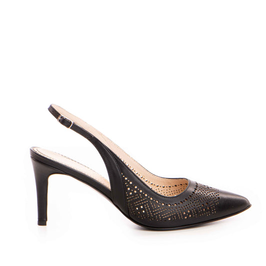 Pantofi dama Guvan model 1461 piele nappa negru