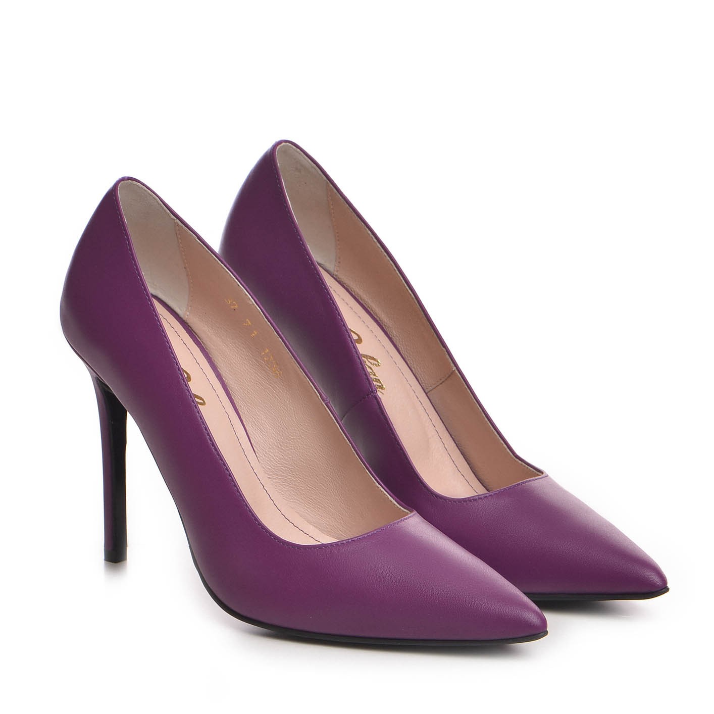 Pantofi dama Guvan model 1256 piele nappa mov