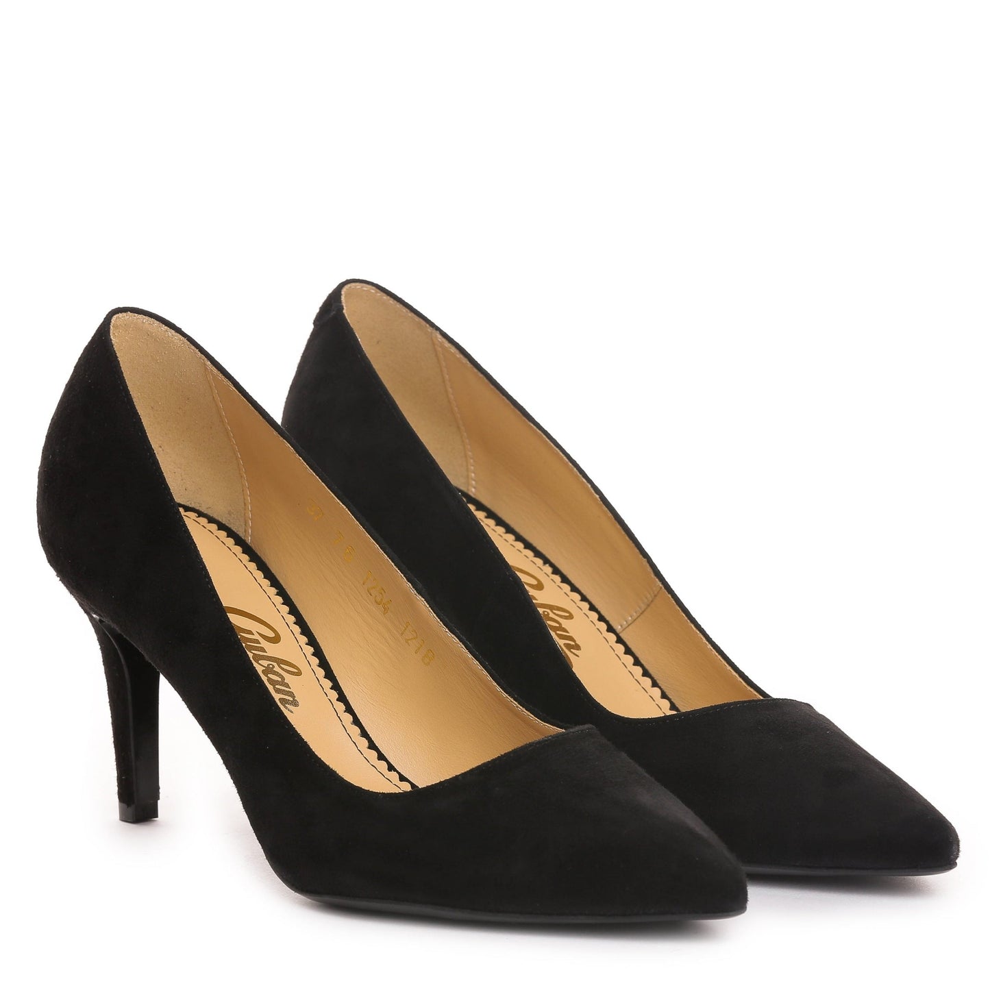 Pantofi dama Guvan model 1218 piele velur negru