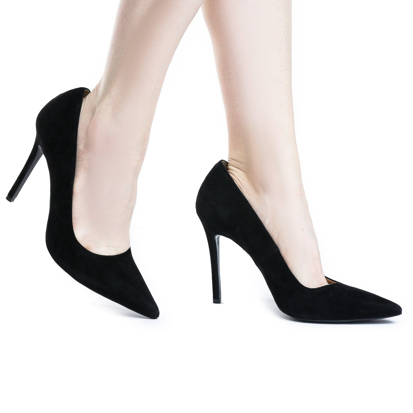 Pantofi dama Guvan model 1256 piele velur negru