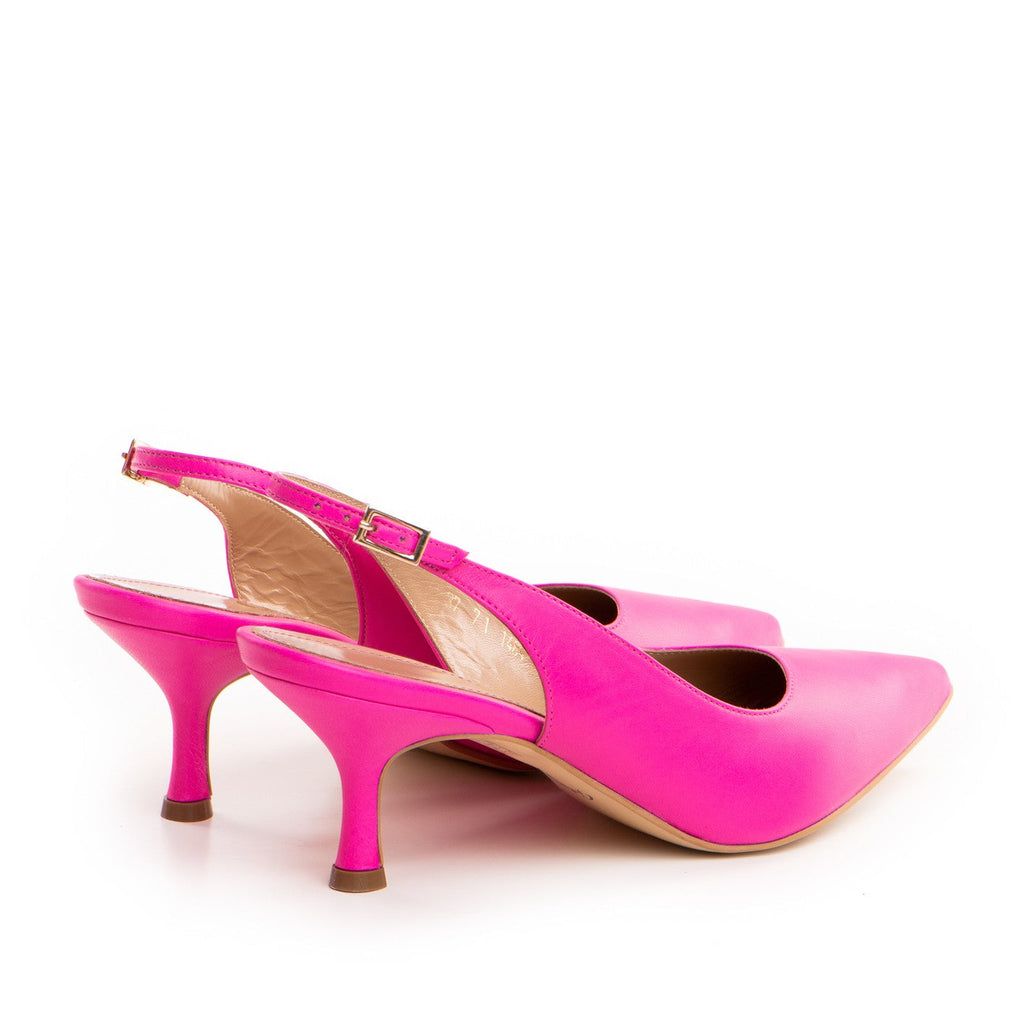 Pantofi dama Guvan model 1489 nappa fuxia