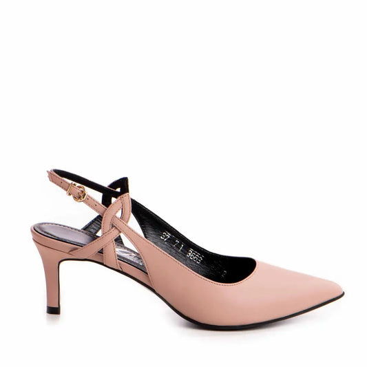 Pantofi dama Guvan model 3663 nappa mocha mouse