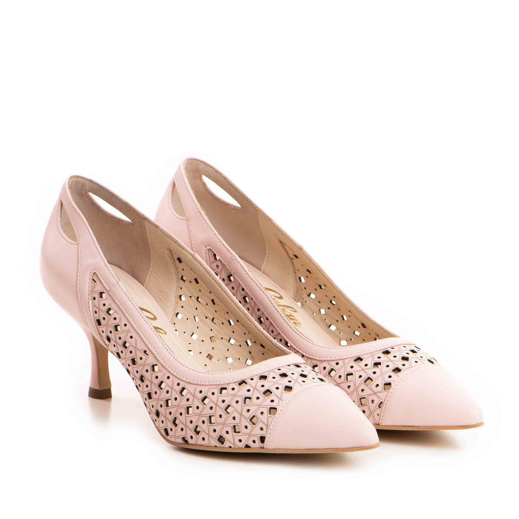 Pantofi dama Guvan model 1481 nappa roz barbie