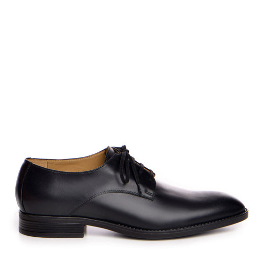 Pantofi barbati Guvan model 001 piele naturala box negru