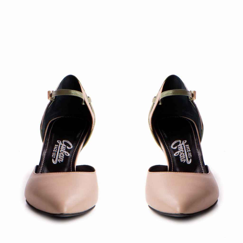 Pantofi dama Guvan model 3661 nappa kaki - nappa vision