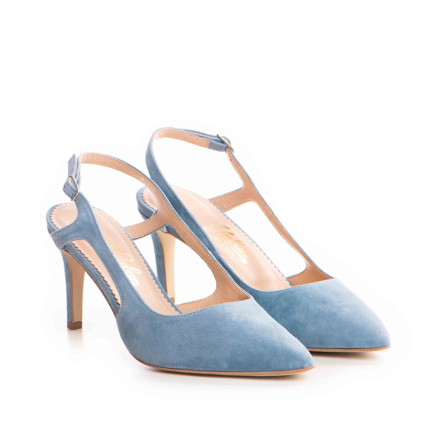 Pantofi dama Guvan model 1392 piele velur sky
