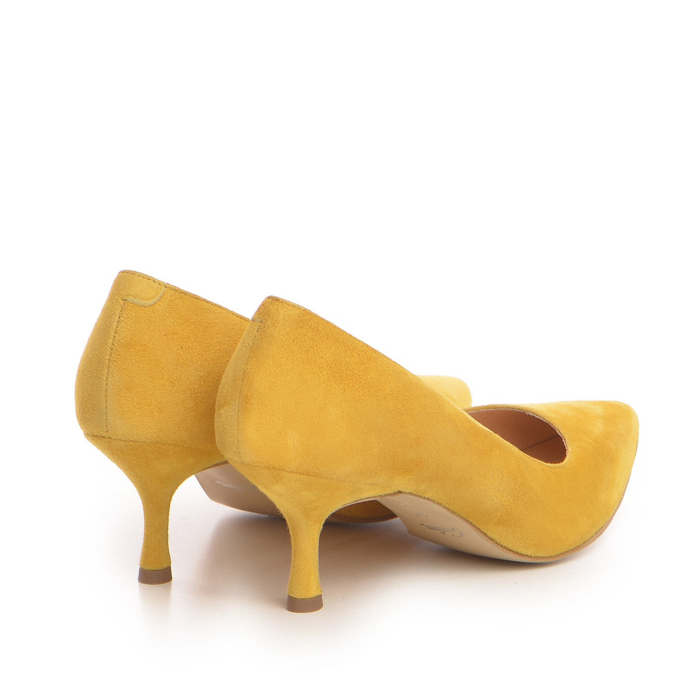 Pantofi dama Guvan model 1414 velur mustar