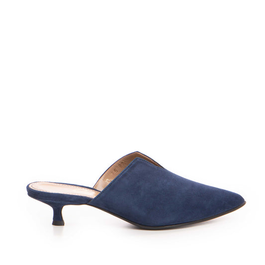Saboti dama Guvan model 1473 piele velur bleumarin