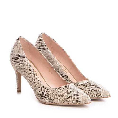 Pantofi dama Guvan model 1218 piele nappa snake