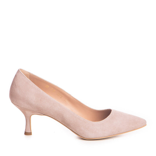 Pantofi dama Guvan model 1414 velur bej