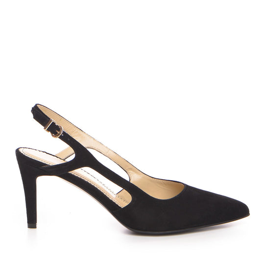 Pantofi dama Guvan model 1392 piele velur negru
