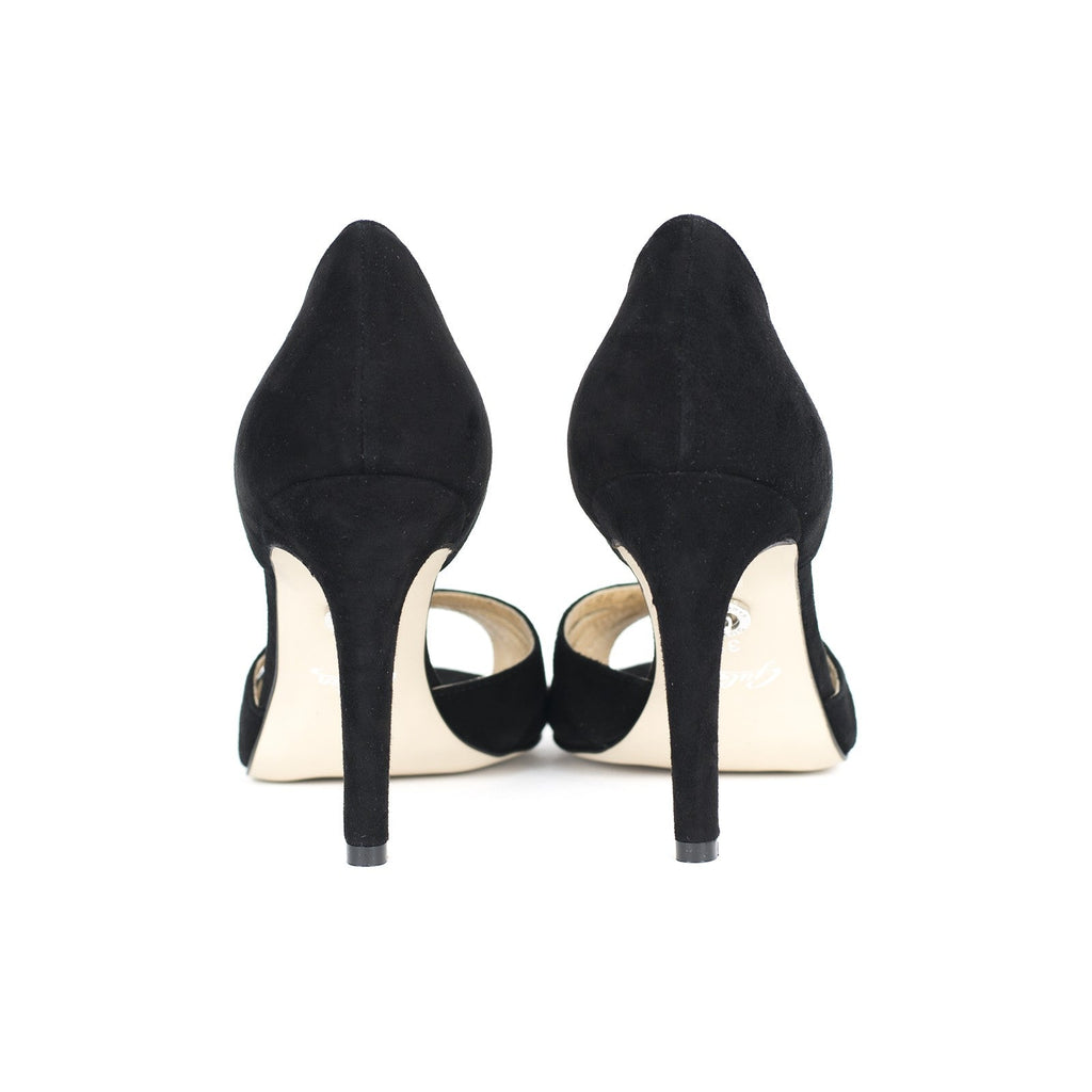 Pantofi dama Guvan model 1586 piele velur negru