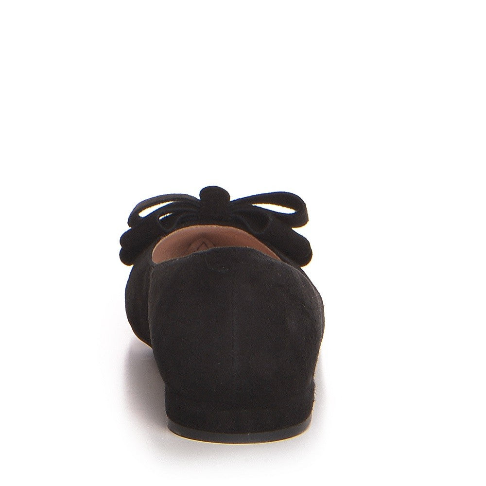 Balerini dama Guvan model 3608 piele velur negru