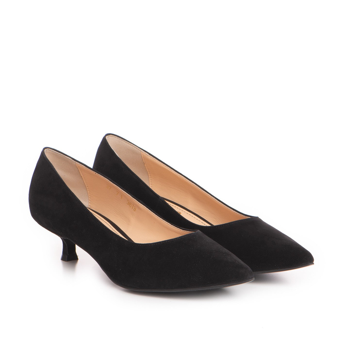 Pantofi dama Guvan model 3618 piele velur negru