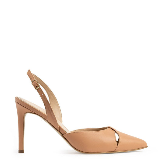 Pantofi dama Guvan model 1496 piele nappa caramiziu