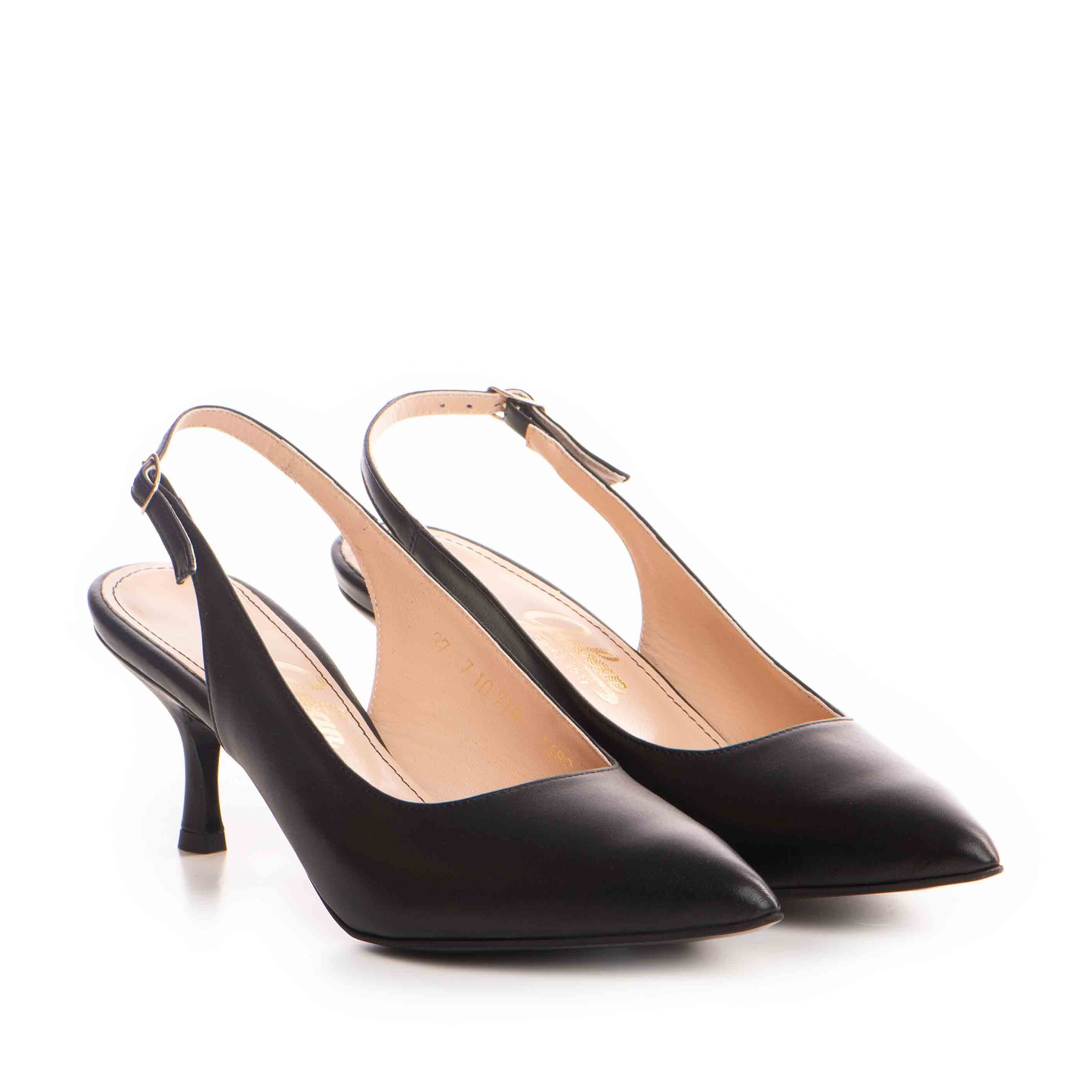Pantofi dama Guvan model 1489 nappa negru