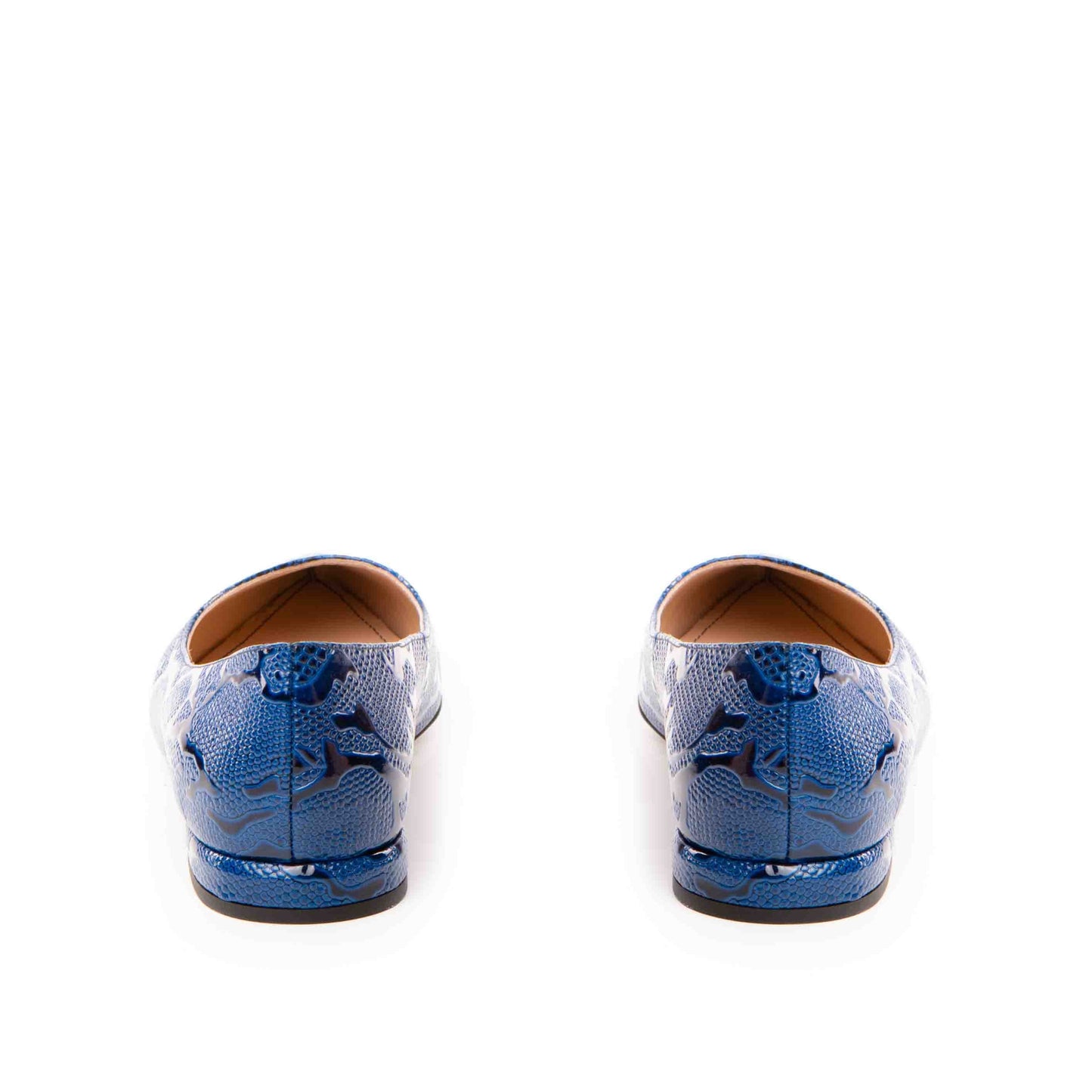 Balerini Guvan model 3628 piele animal print albastru