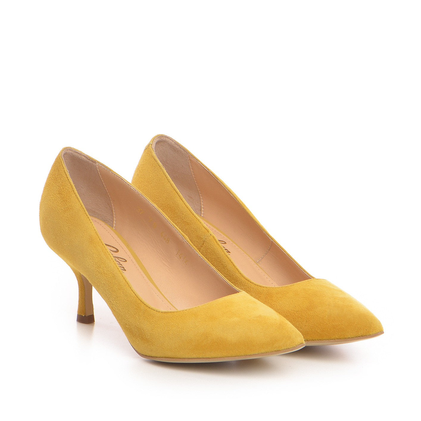 Pantofi dama Guvan model 1414 velur mustar