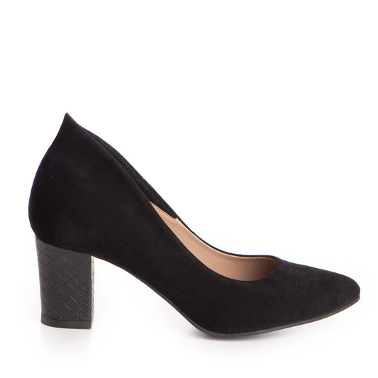 Pantofi dama Guvan 3279 piele velur negru