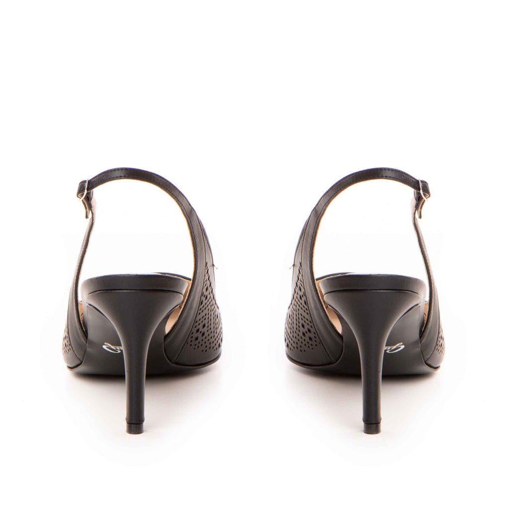 Pantofi dama Guvan model 1461 piele nappa negru