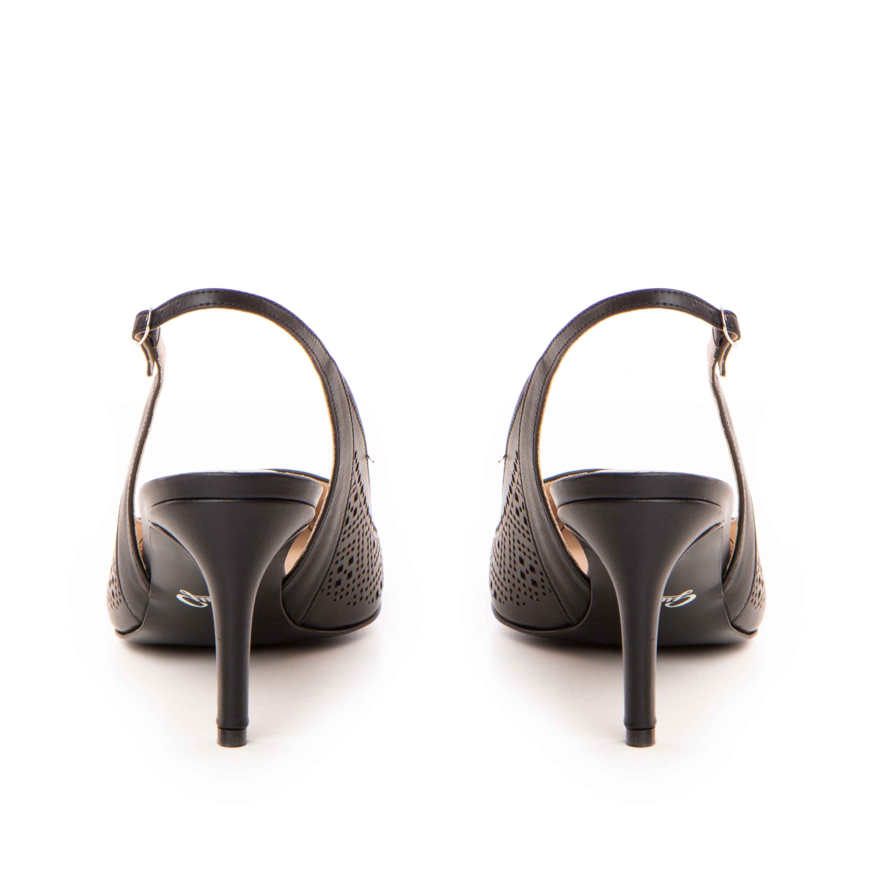 Pantofi dama Guvan model 1461 piele nappa negru