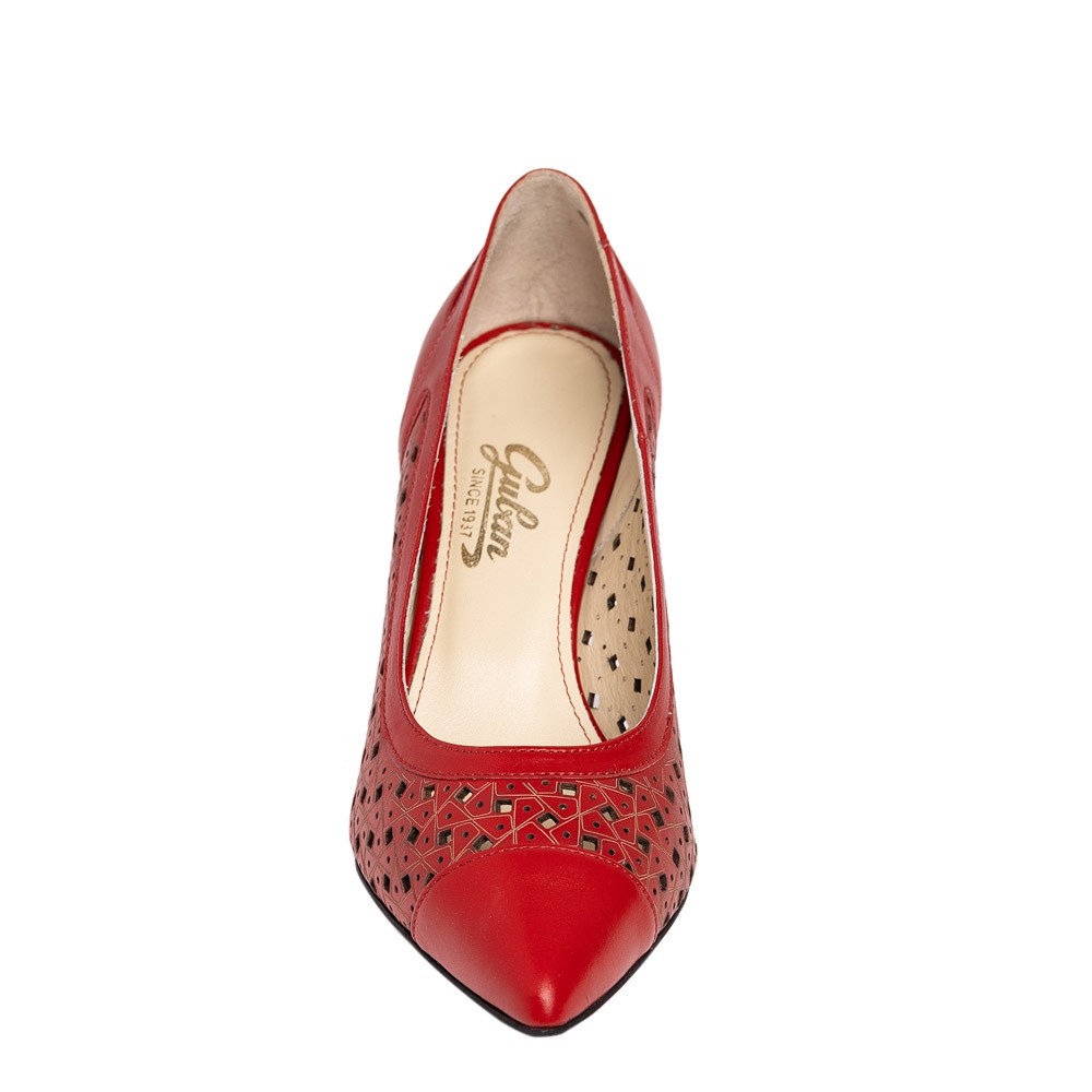 Pantofi dama Guvan model 1481 nappa rosu